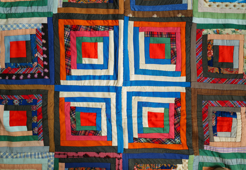 Darkness into Light - Antique Log Cabin Quilt